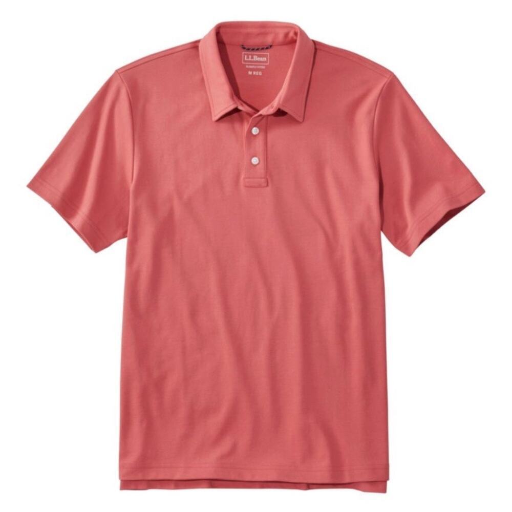 NWT L.L. Bean Pique Polo Shirt Slightly Fitted 3XL Rust Orange Preppy Classic